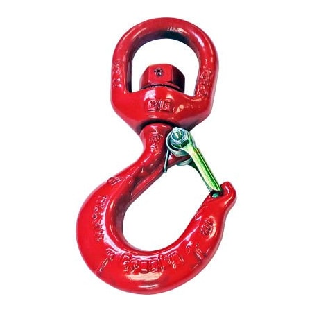 Mazzella Crosby L-322CN Carbon Hook Swivel w/Latch, 3T WLL 1048639